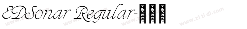 EDSonar Regular字体转换